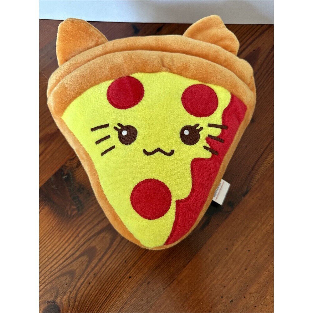 Kawaii Plush BMI Neko Kitty Cat Pizza Food Anthropomorphic Stuffed Toy 11”